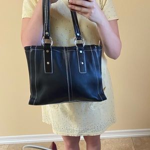 Vintage Leather KENNETH COLE black bag
